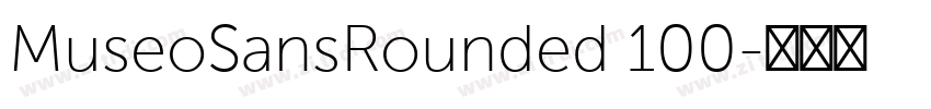 MuseoSansRounded 100字体转换